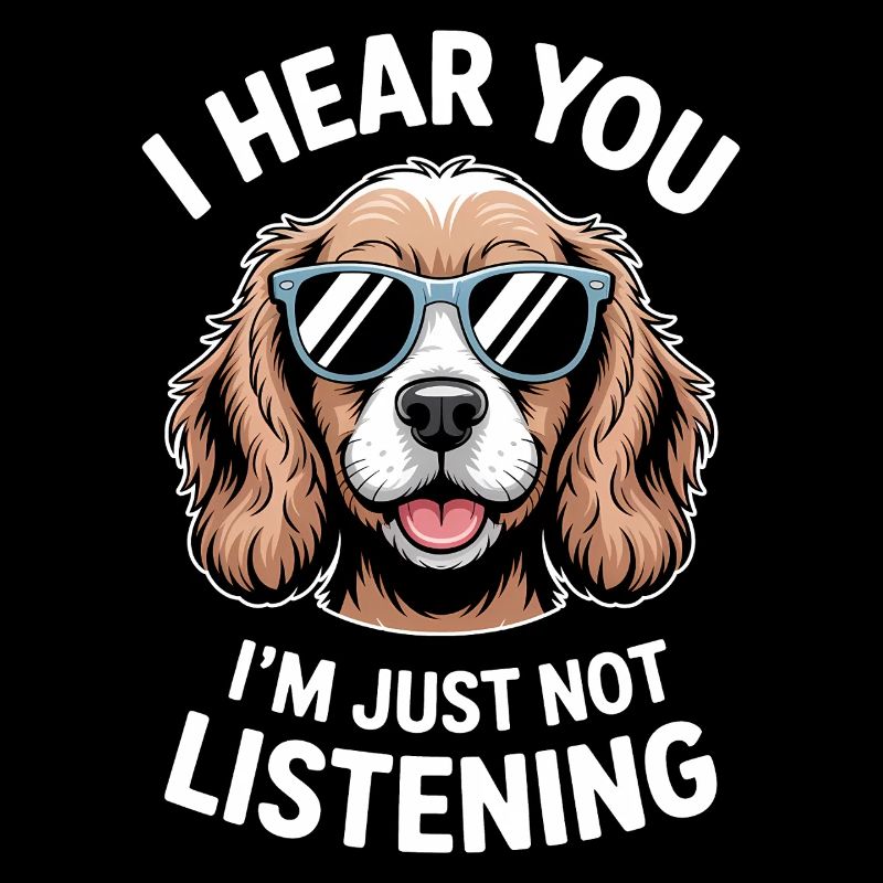 Cocker Spaniel faisant une blague Cadeau de cocker spaniel