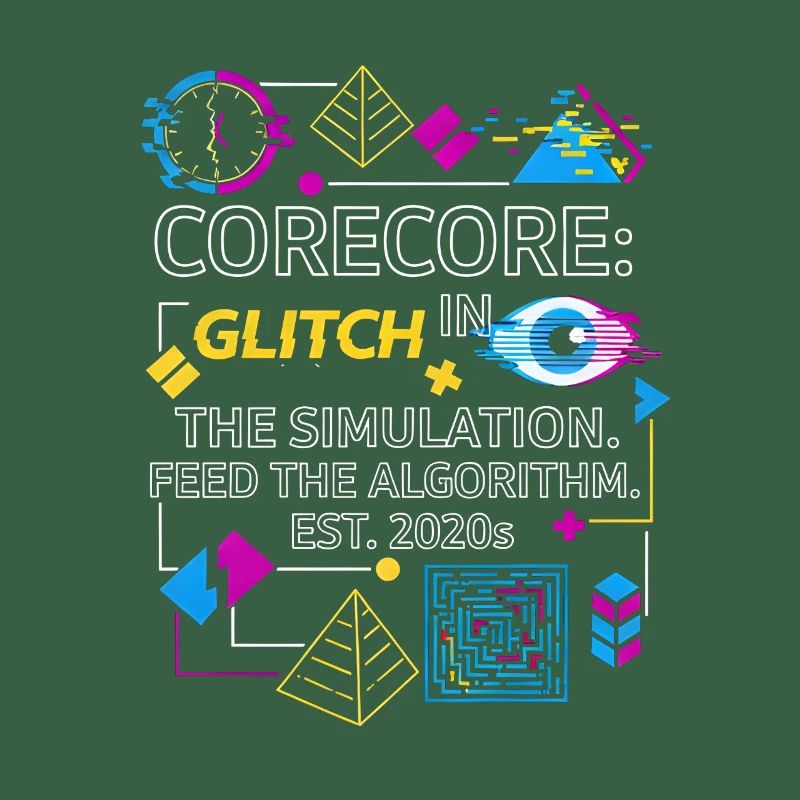 Corecore Glitch Simulation Algorithm Collage