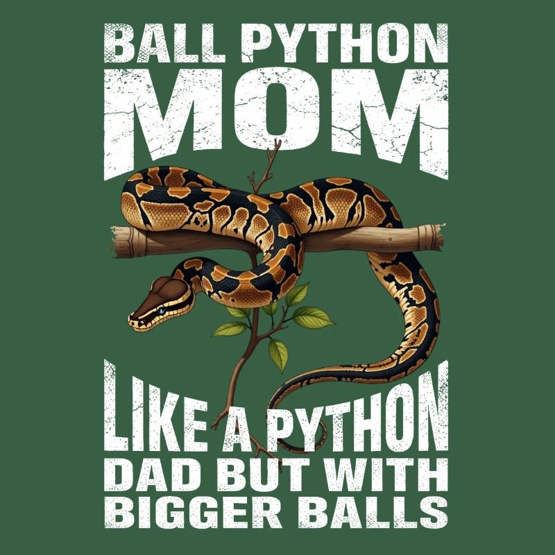 Königspython Mom Mama Schlangen Terrarium Python