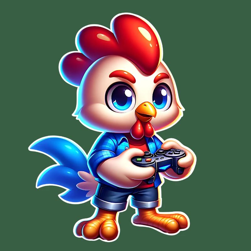 Gaming Chicken with Controller