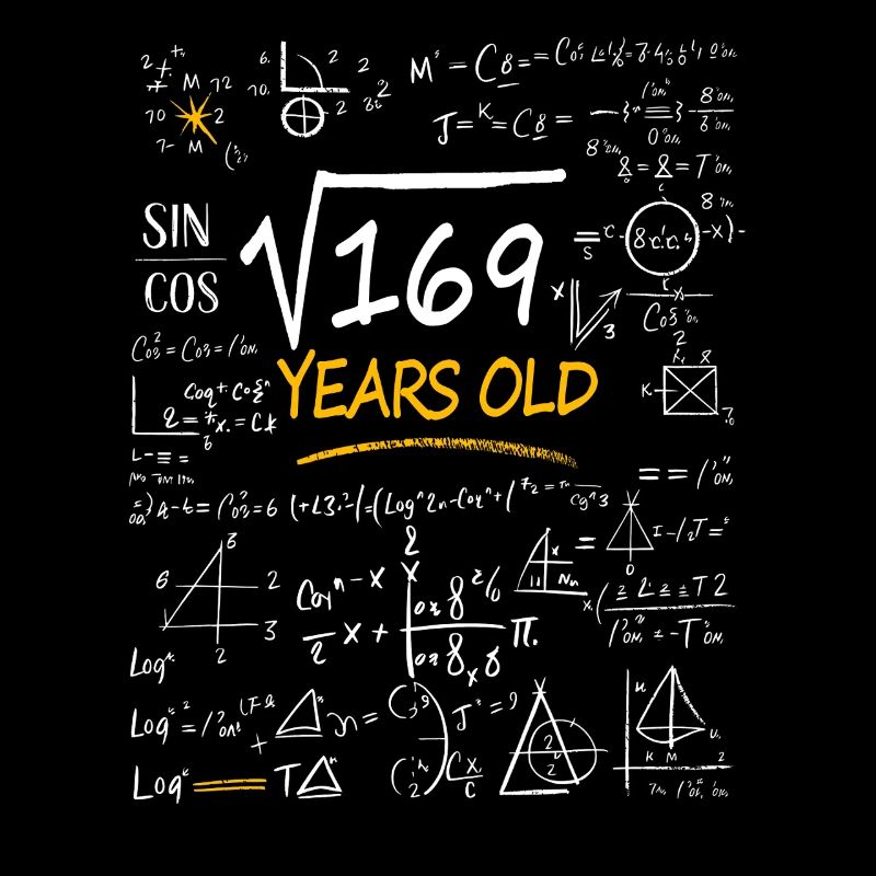 13 Years Birthday Math Formulas Funny