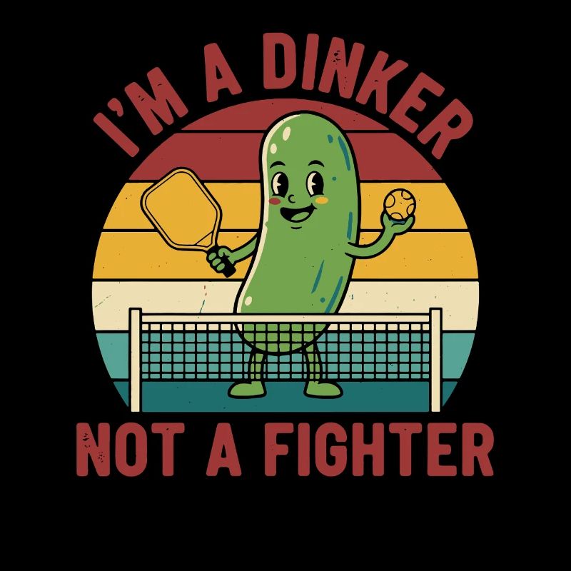 Pickleball-lustiger Spieler Pickle Ball Ich bin ein Dinker