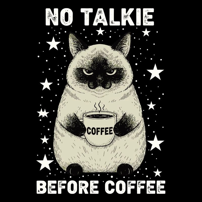 Pas de conversation devant un chat amateur de café