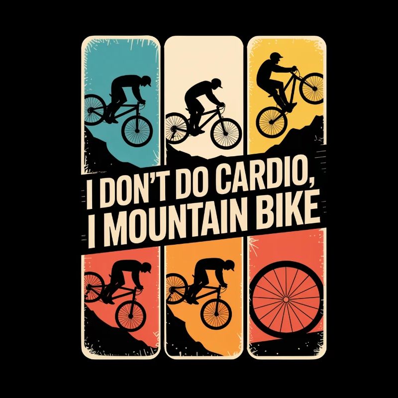 VTT, Descente, Action du cyclisme