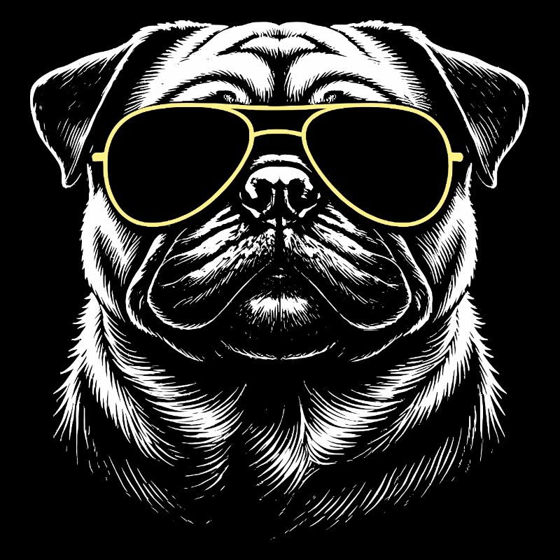 Mops Kopf