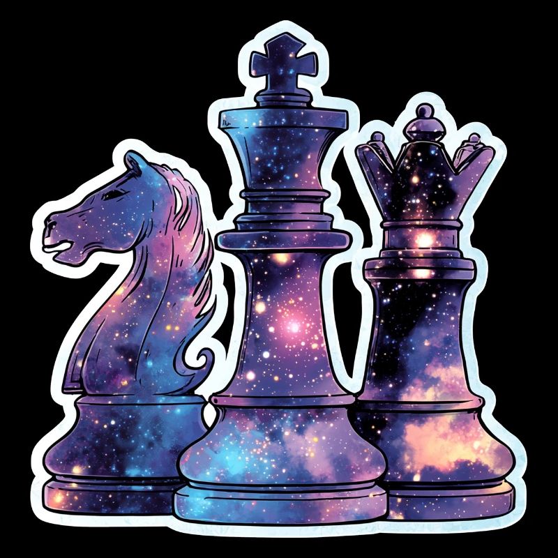 Chess Pieces in Space – Galaxy Nebe