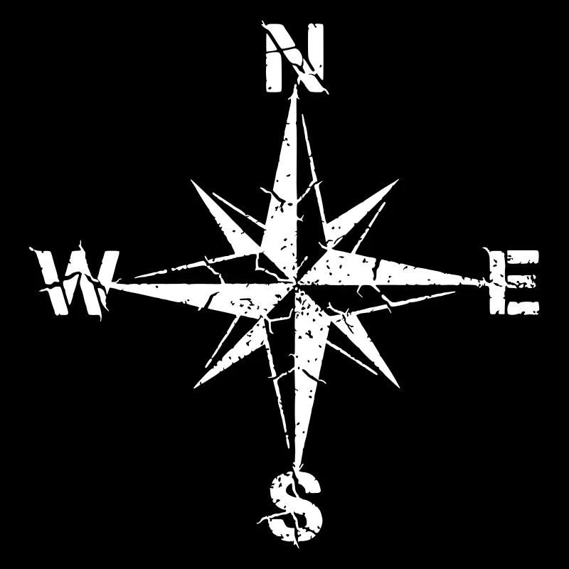 Compass Wind Rose Grunge Vintage Vector
