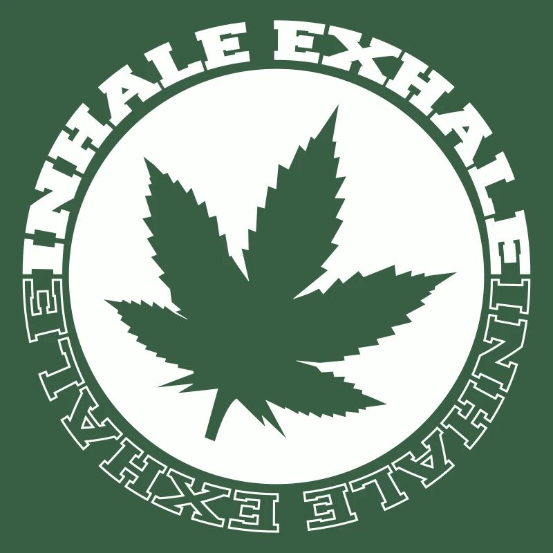 Cannabis Leaf Round Logo