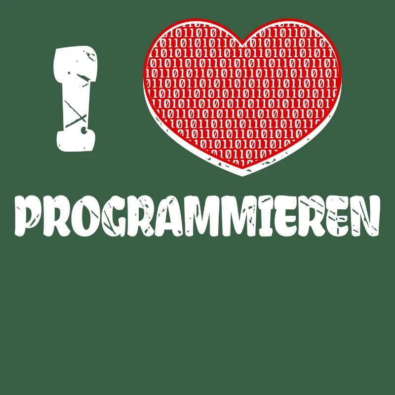 Developer Herz Programmierer Statement Informatik
