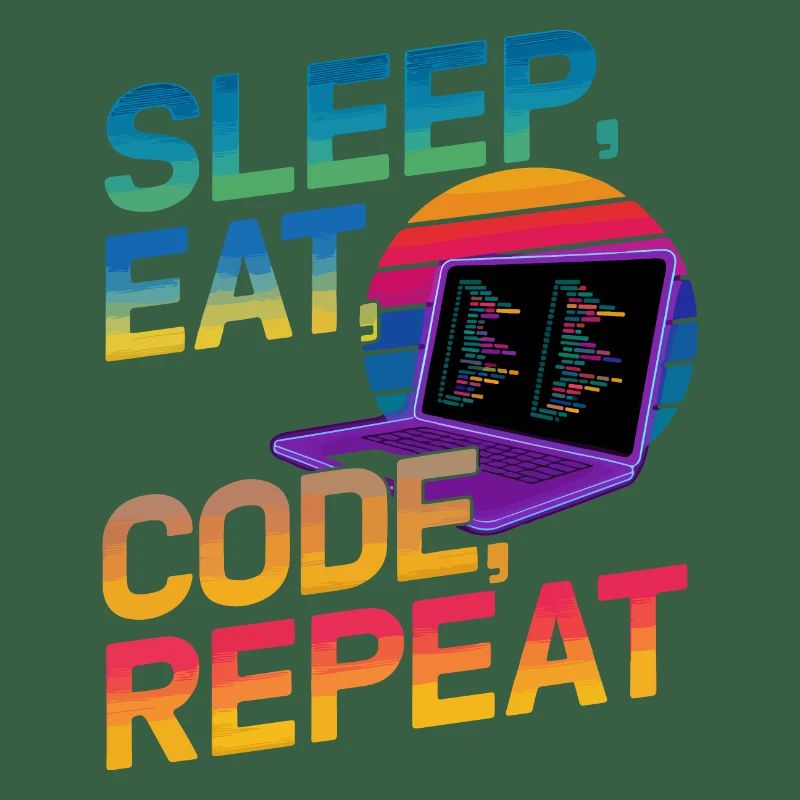 Sleep Eat Code Repeat Gift For Coder