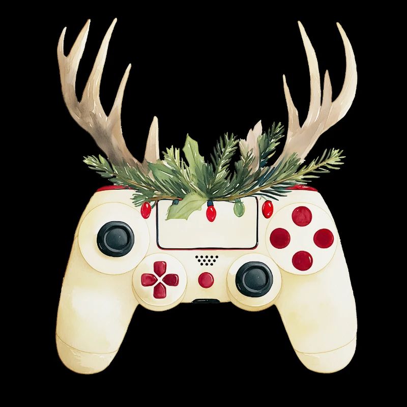Christmas controller with deer antlers