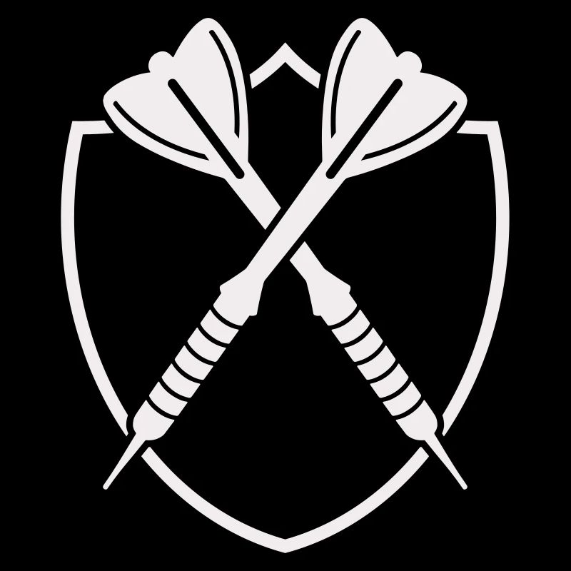 Darts Shield Cross – Precision Symbol