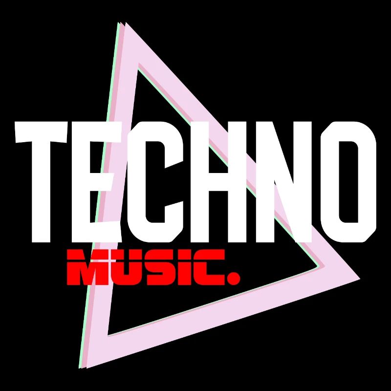 Techno Neon Triangle Pulse