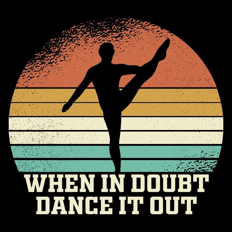 Danse du doute Rétro Coucher de soleil