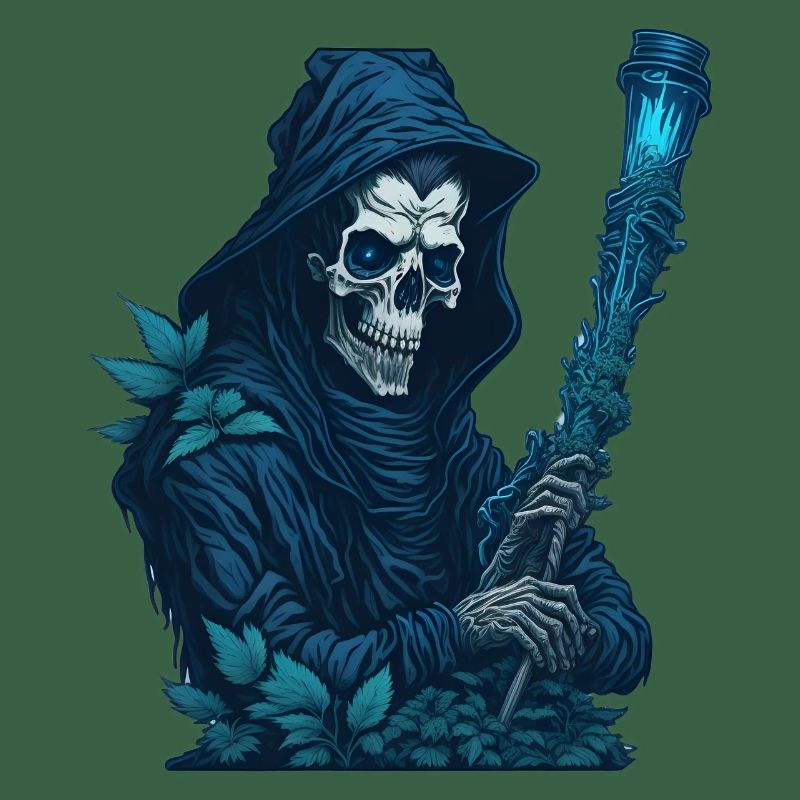 Grim Reaper with Grass Pipe