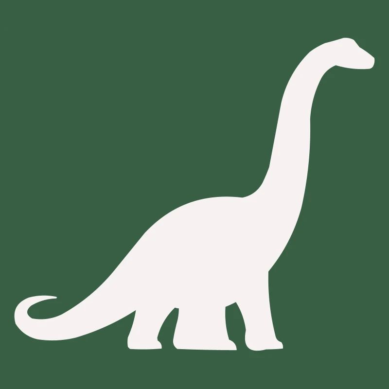 Silhouette de dinosaure à long cou