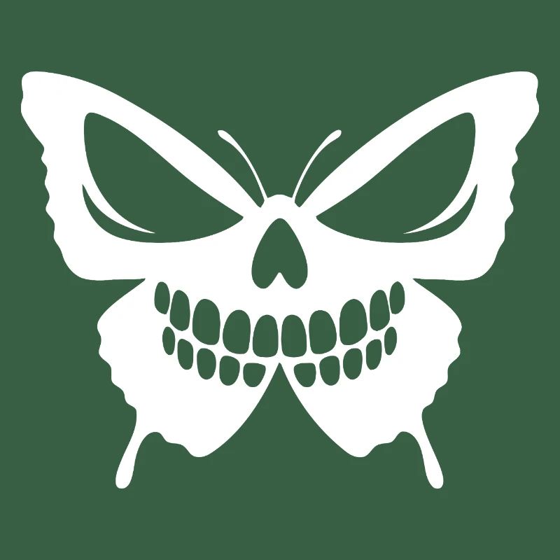 Conception complexe de crâne de papillon