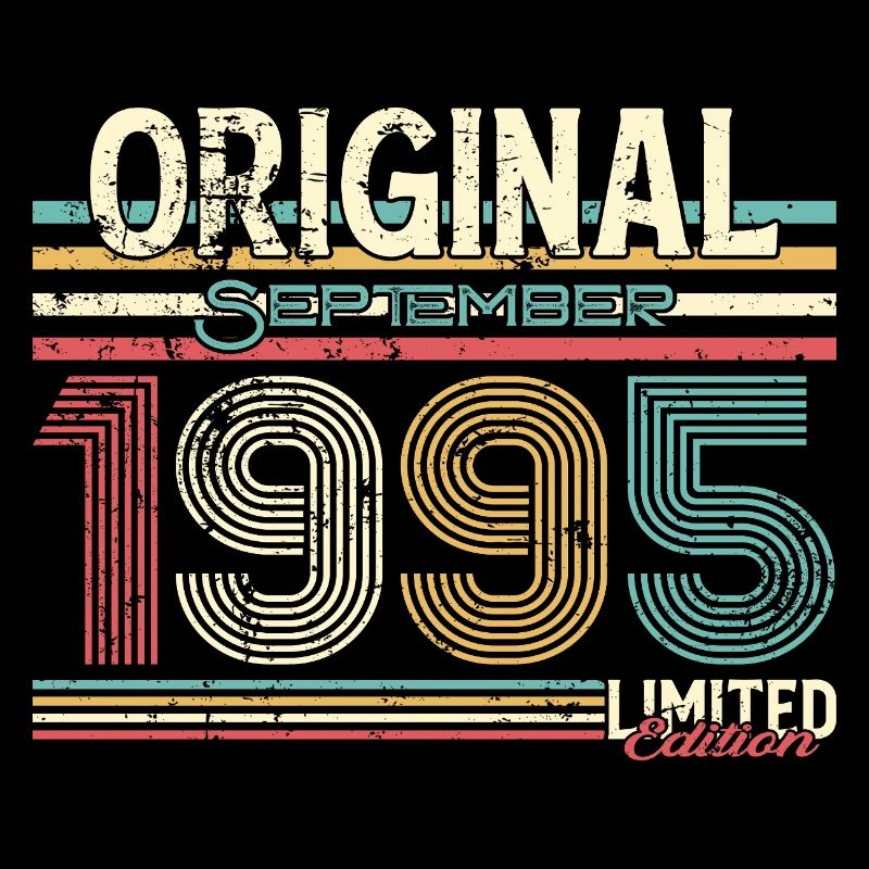 Retro September 1995 Vintage Design
