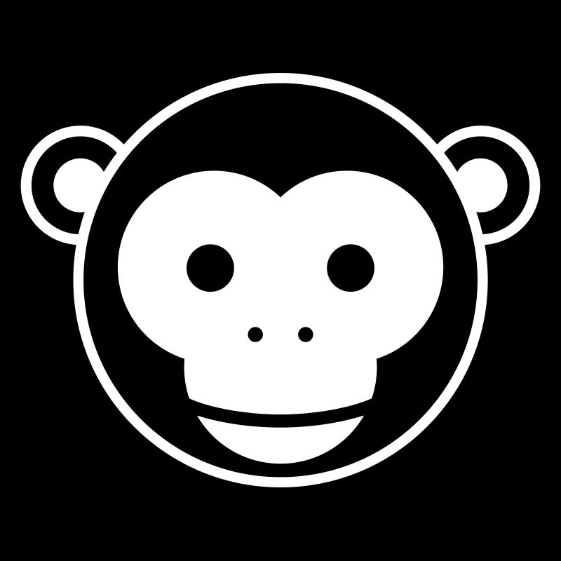 Monkey Head – Cute Monkey Face Cartoon