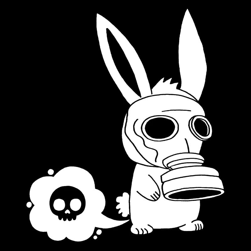 Lapin blanc qui pète
