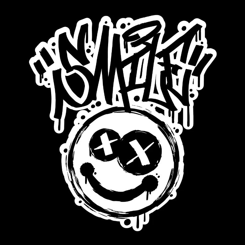 Lettres Smile Face Graphitti