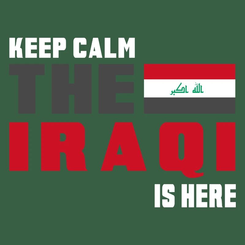 Keep Calm Irak Flaggen Design