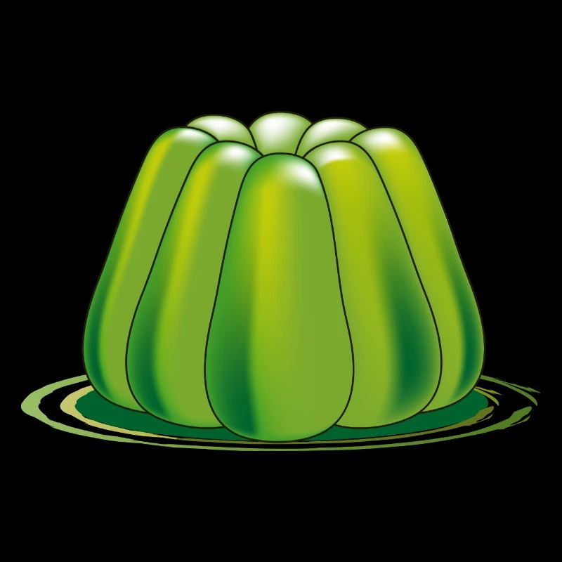 dessert de gelée verte