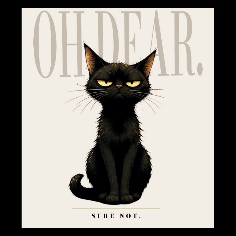 Disappointing. – Sarcastic Black Cat Design
