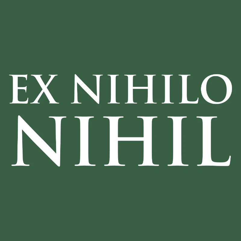 Ex nihilo nihil