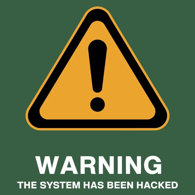 Hacked System Warning Icon