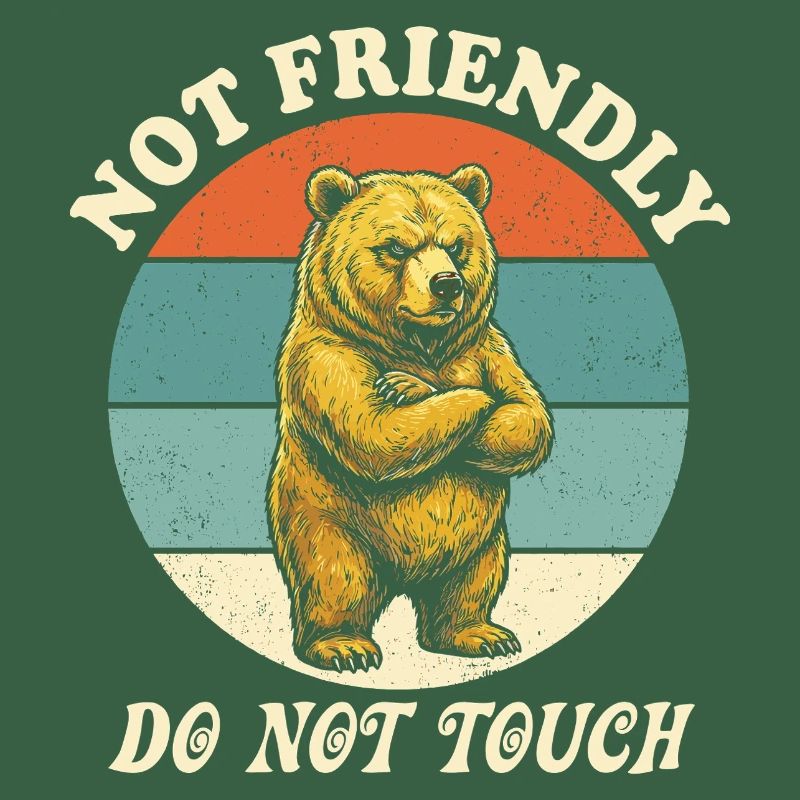 Grumpy Bear Nicht freundlich Lustiges Ironisches Meme