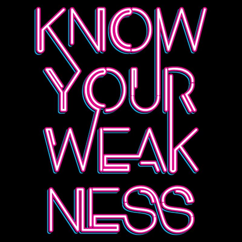 Know your weakness