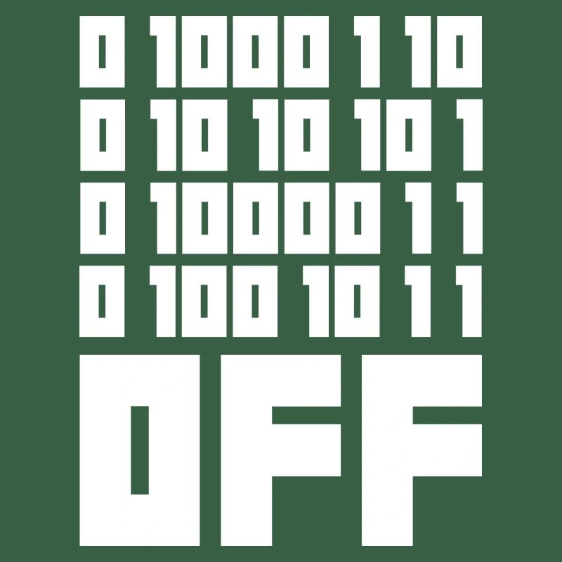 Binary Code F**k OFF – Humour Nerd & Geek Code
