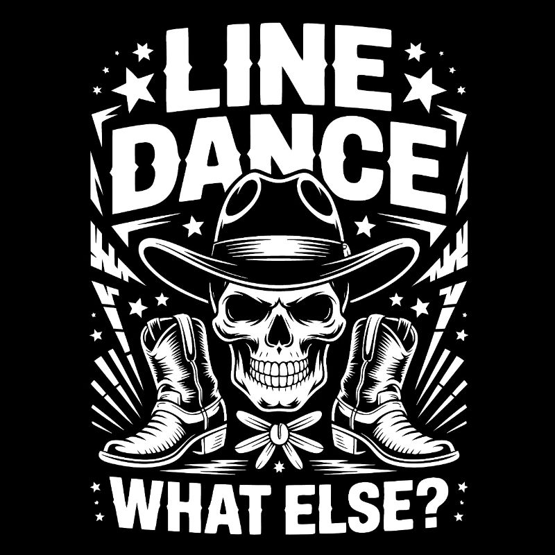 Line Dance Skull Western