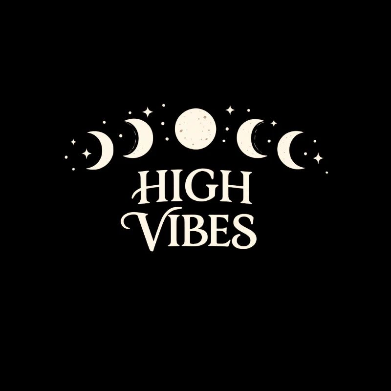 High Vibes Moon Phases Pattern