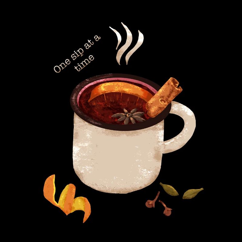 Vin chaud épicé. Vin chaud. Vacances d’hiver