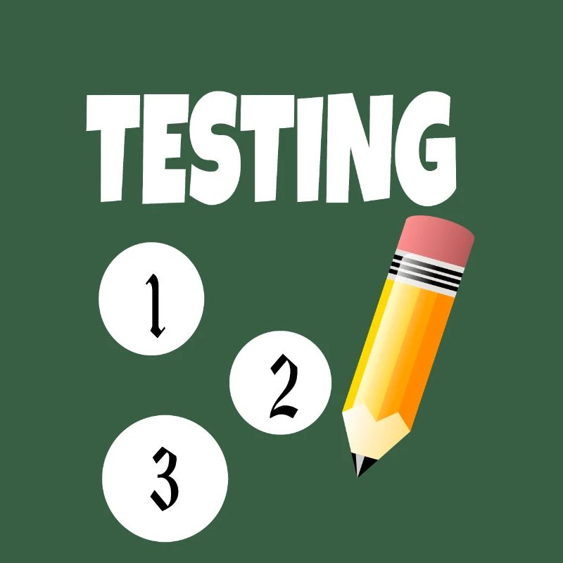 Testing 123 with pencil