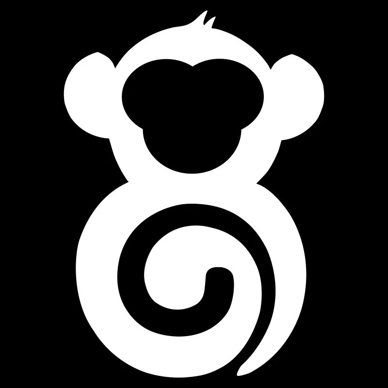 Impression du logo en spirale du singe