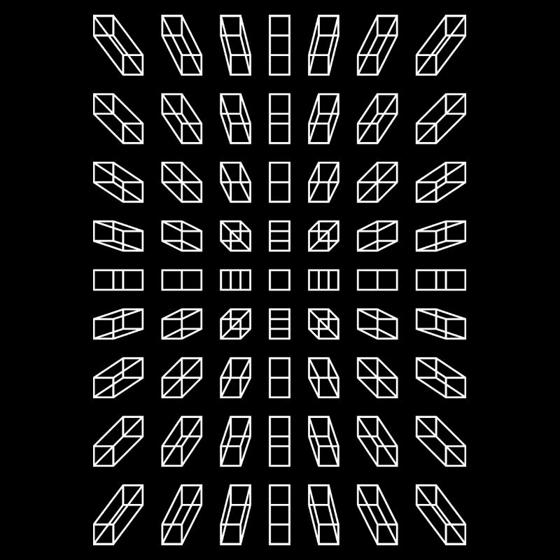 Hypno Balken: Pixel, Illusion & Retro