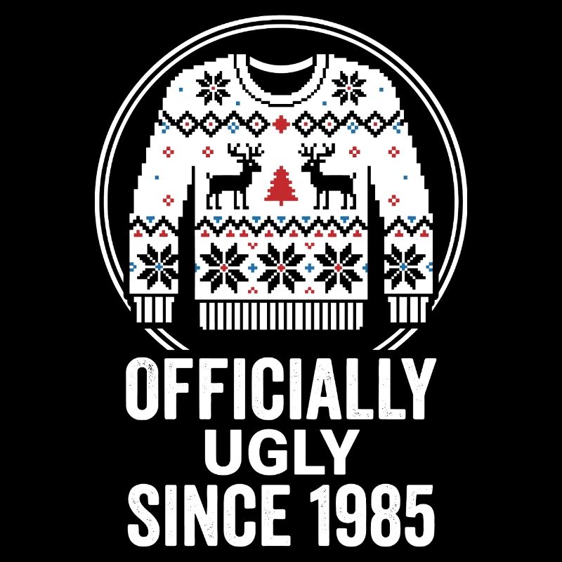 Pull officiel de Noël laid 1985