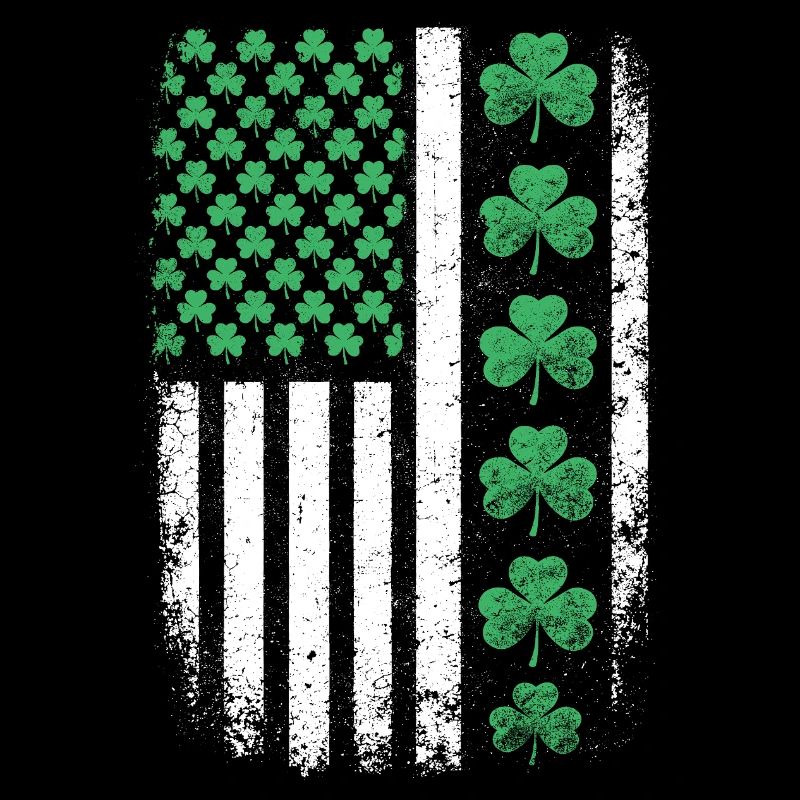 Drapeau américain du Trèfle Saint-Patrick