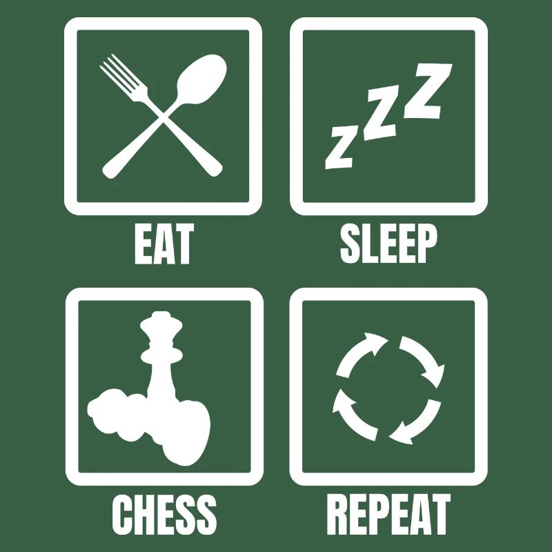 Manger, dormir, jouer aux échecs, répéter