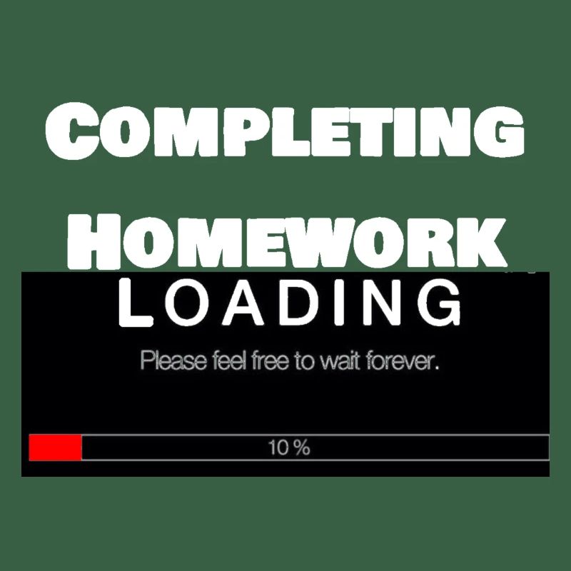 Scrolling Loading Bar University Funny Print