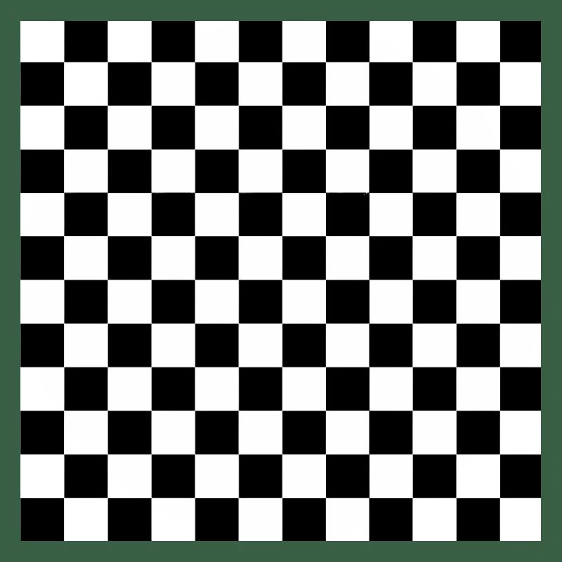 Black and White Chess Square
