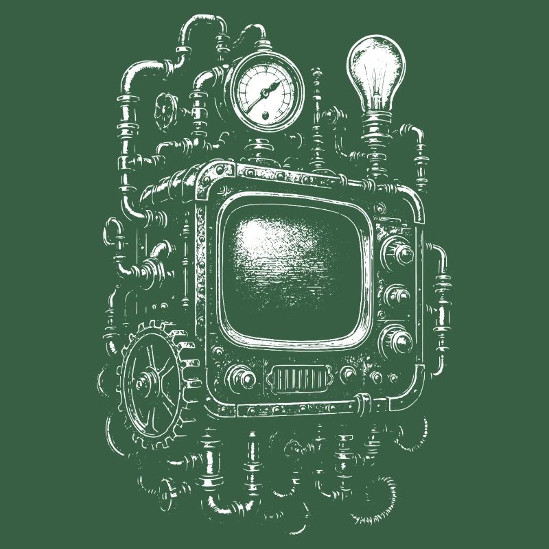 Moteur de télévision steampunk