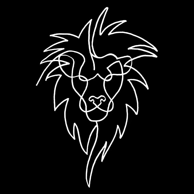 Esquisse du lion blanc