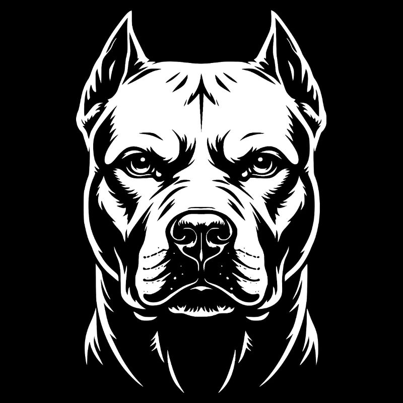 Tête de Pitbull