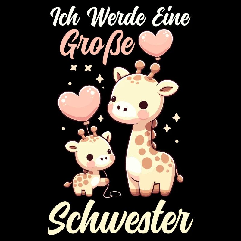 I'm going to be big sister giraffe sibling