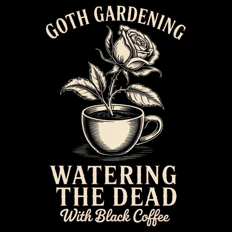 Gotische Garten-Kaffeekunst