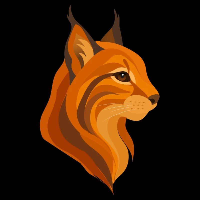 Elegant Lynx Head – Powerful Wildcat